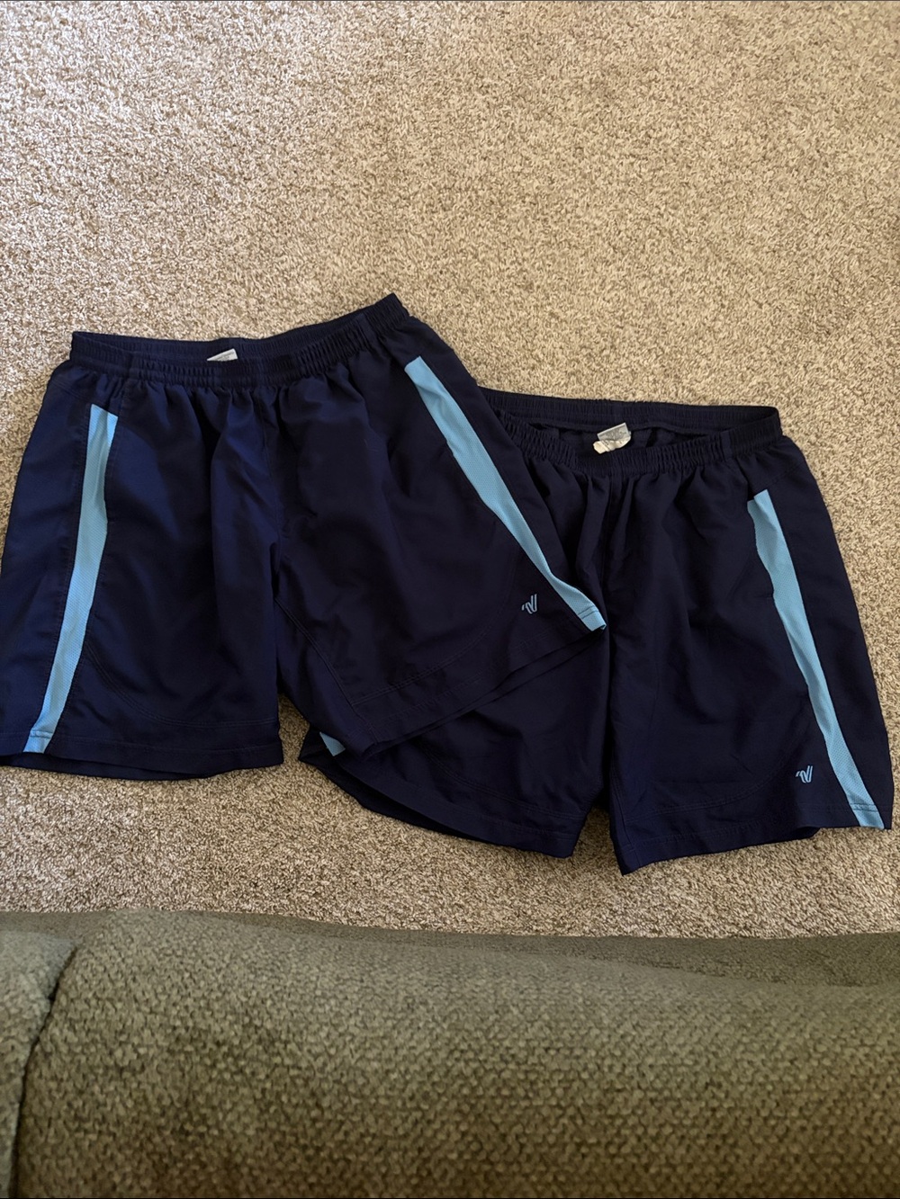 Men’s Navy Varsity Cheer Spirit Shorts Size XL